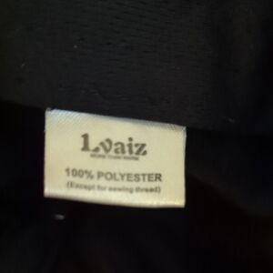 L. Vaiz Black Polyester Hat - 100% Polyester With Ear Covers
